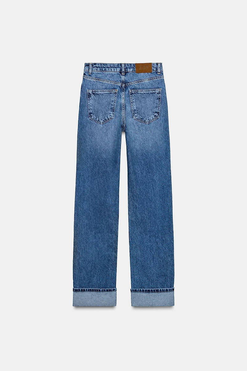 JEAN Z.09 DROIT CROISÉ TAILLE HAUTE COUPE LONGUE