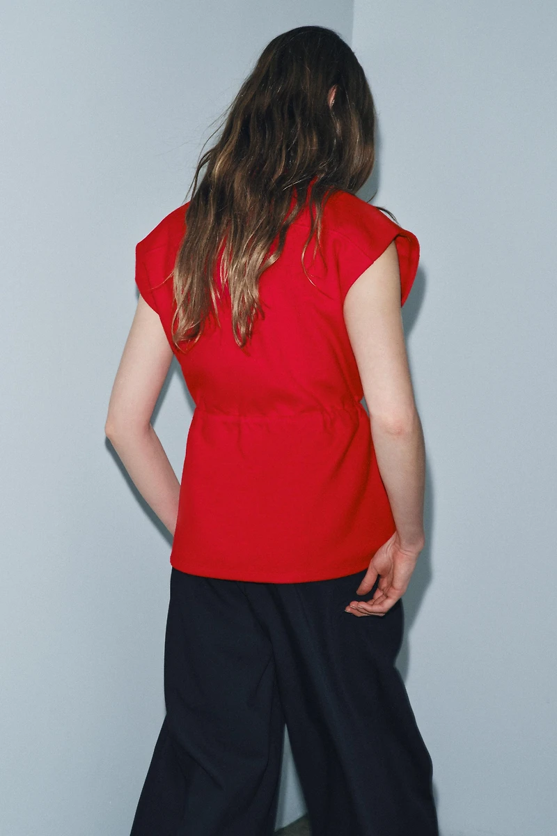 SOFT DRAWSTRING VEST