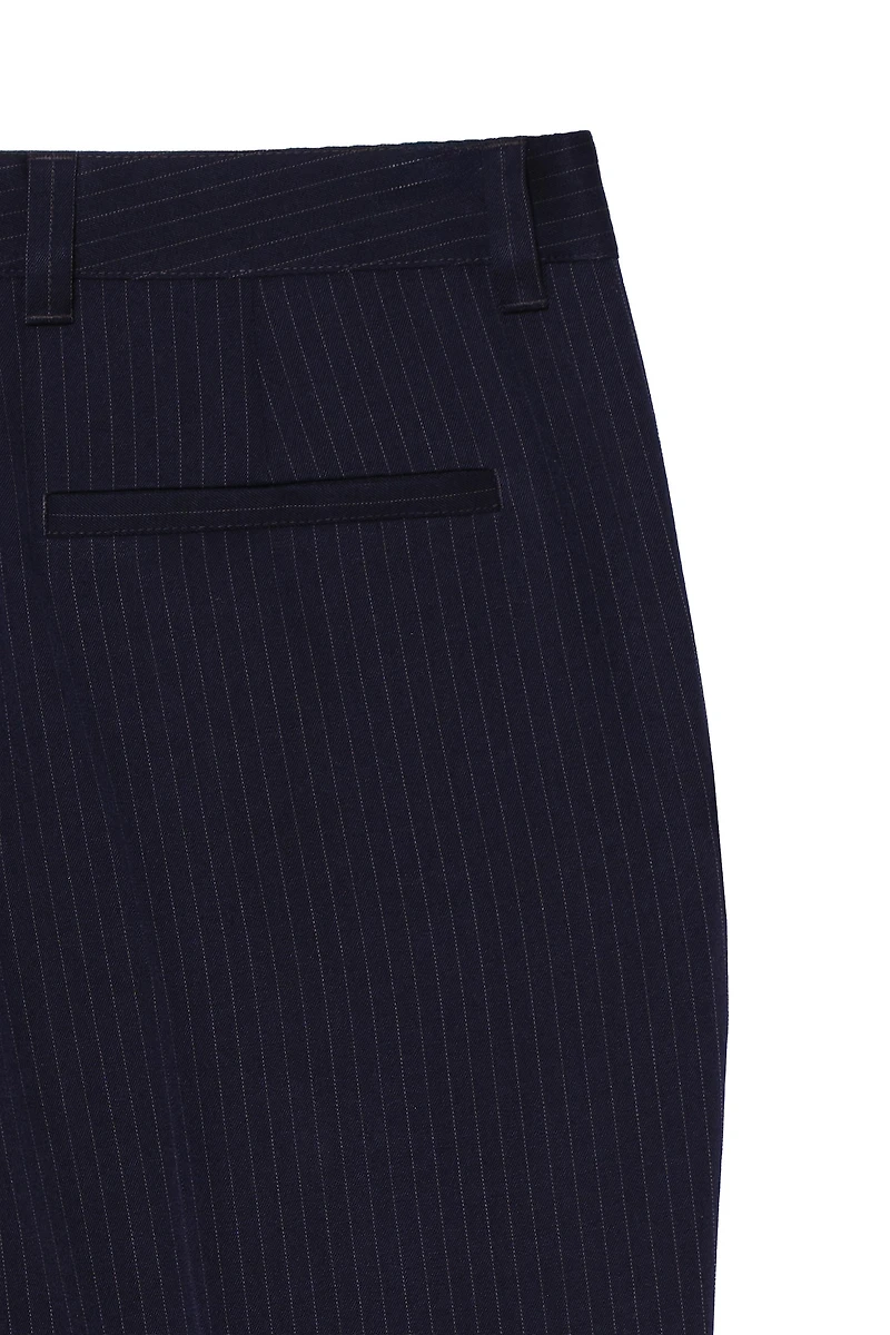 PANTALON COUPE ÉVASÉE DE COSTUME À RAYURES