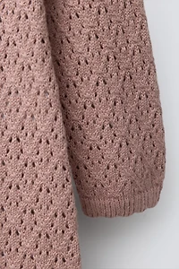 OPENWORK KNIT JUMPSUIT