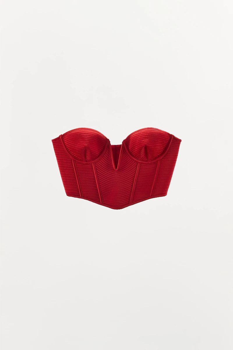 TOP CORSET À ARMATURES ET COUTURES ÉDITION LIMITÉE