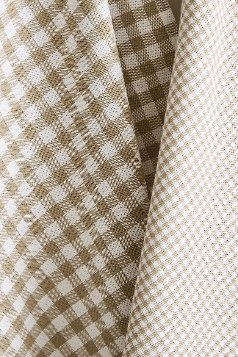 SET OF DYED THREAD KITCHEN TOWELS (SET 3)