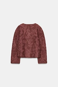 VESTE AVEC LAINE TRICOT MACRAMÉ