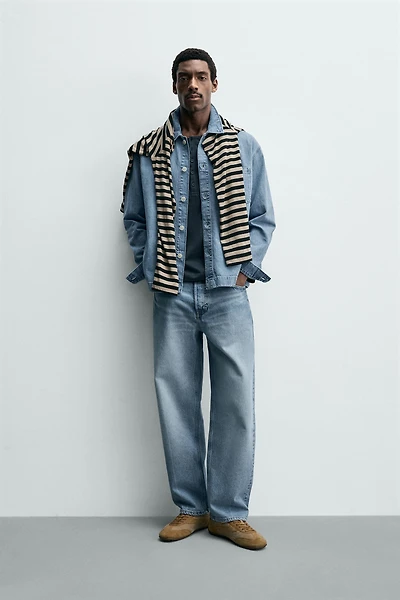 CHEMISE EN JEAN COUPE BOXY