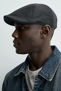 TEXTURED PLAID BERET