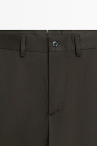 100% cotton wide-leg pants