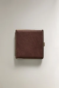 BROWN LEATHER CIGARETTE CASE
