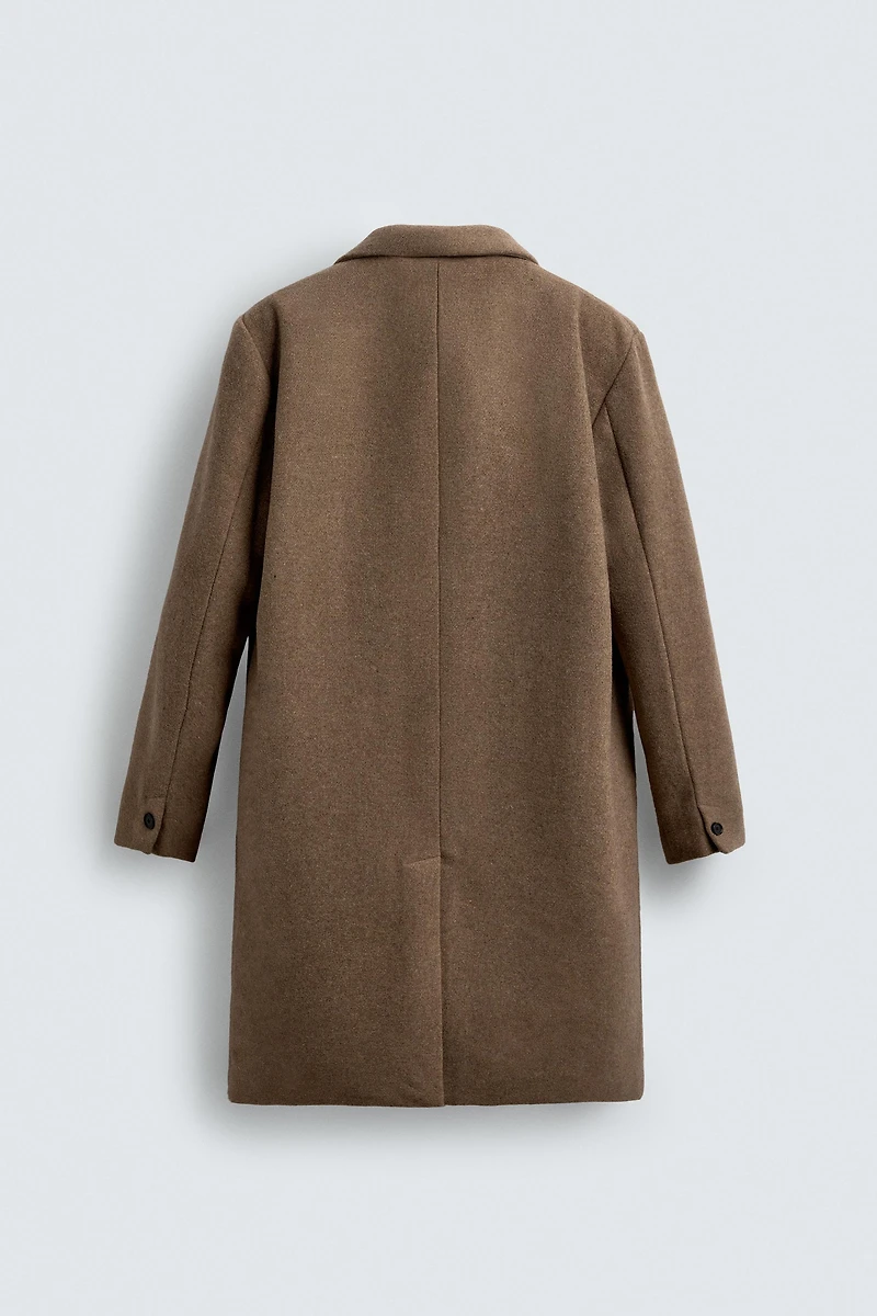 REGULAR FIT WOOL BLEND COAT