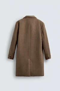 REGULAR FIT WOOL BLEND COAT