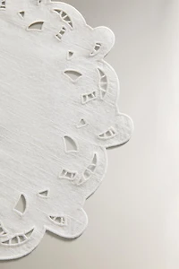 EMBROIDERED PERFORATED PLACEMAT