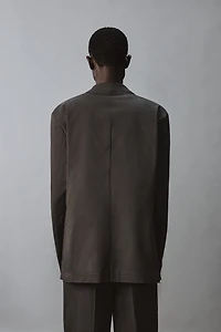 BLAZER COUPE DÉCONTRACTÉE COSTUME EN COTON MÉLANGÉ
