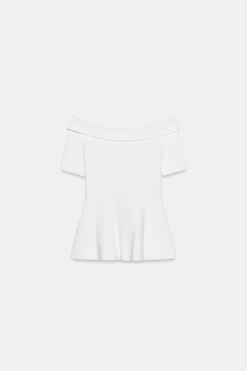 BOAT NECK KNIT TOP