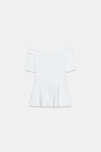 BOAT NECK KNIT TOP