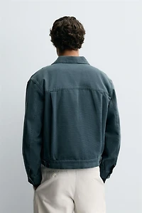 WASHED CROPPED FIT JACKET