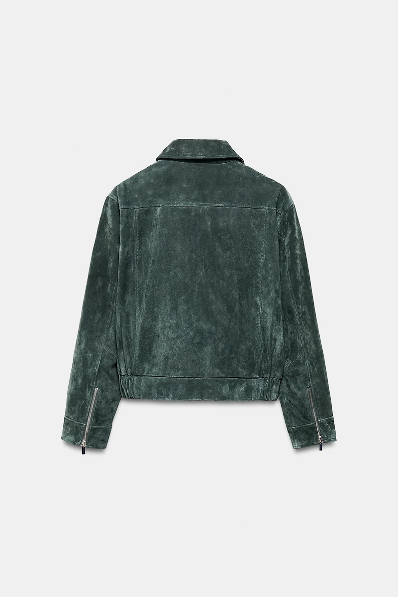 100% SUEDE LEATHER JACKET