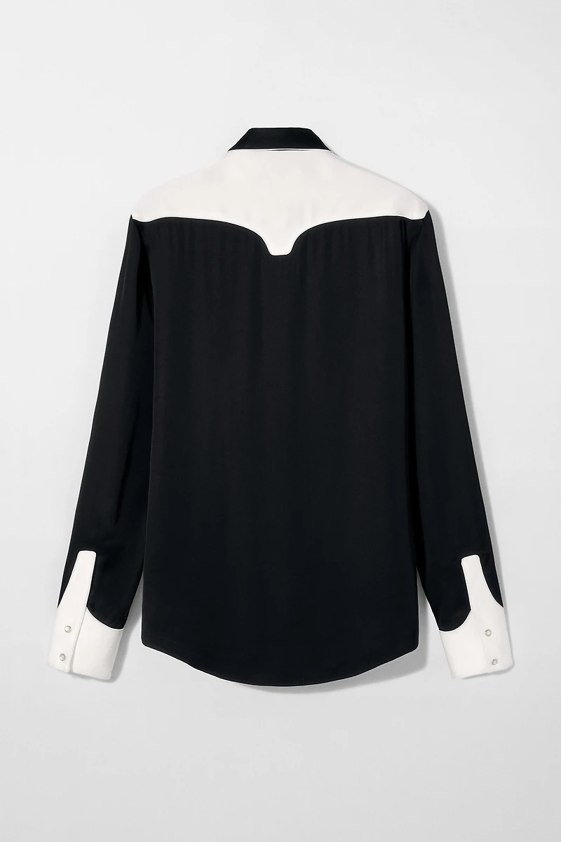 CHEMISE WESTERN À CONTRASTE BOBBY GILLESPIE X ZARA