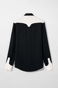 CHEMISE WESTERN À CONTRASTE BOBBY GILLESPIE X ZARA
