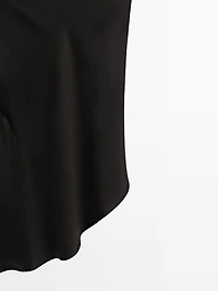 Asymmetric satin top - LIMITED