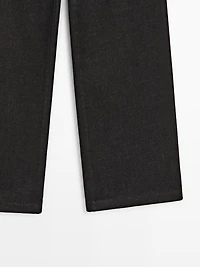 High-waist wide-leg jeans