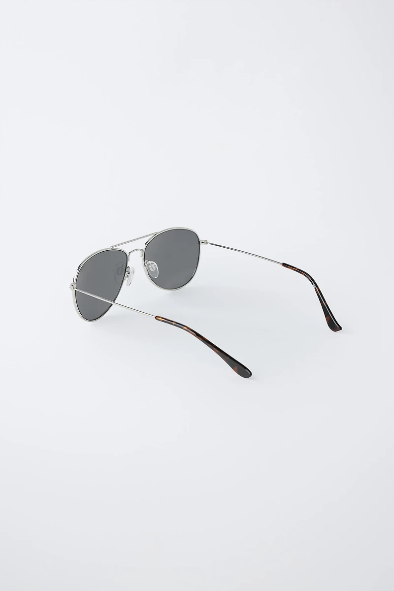 LUNETTES DE SOLEIL MÉTALLIQUES AVIATEUR