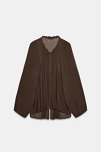 CHEMISE FLUIDE À VOLANTS
