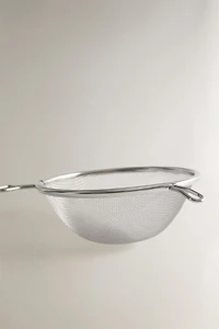 STEEL COLANDER OAK WOOD HANDLE