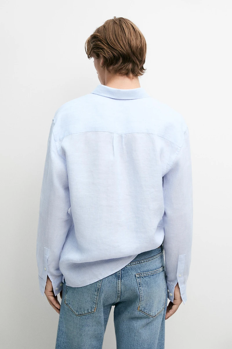 100% linen shirt