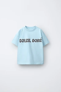 EMBROIDERED TEXT T-SHIRT