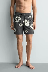 LONG FLORAL PRINT SWIMSUIT