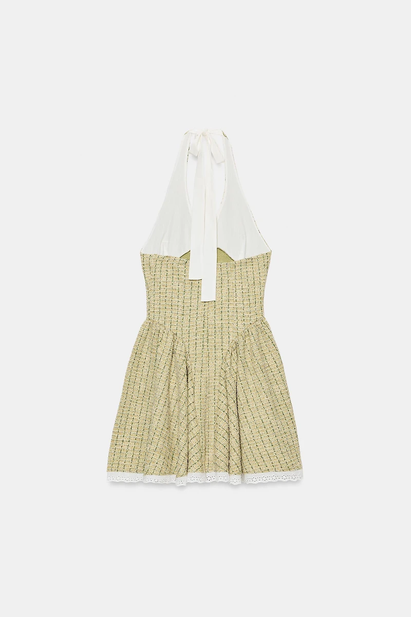 ROBE HALTER STRUCTURÉE