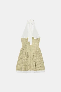 ROBE HALTER STRUCTURÉE