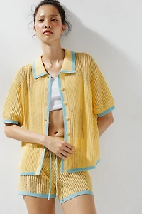 VESTE POLO EN MAILLE