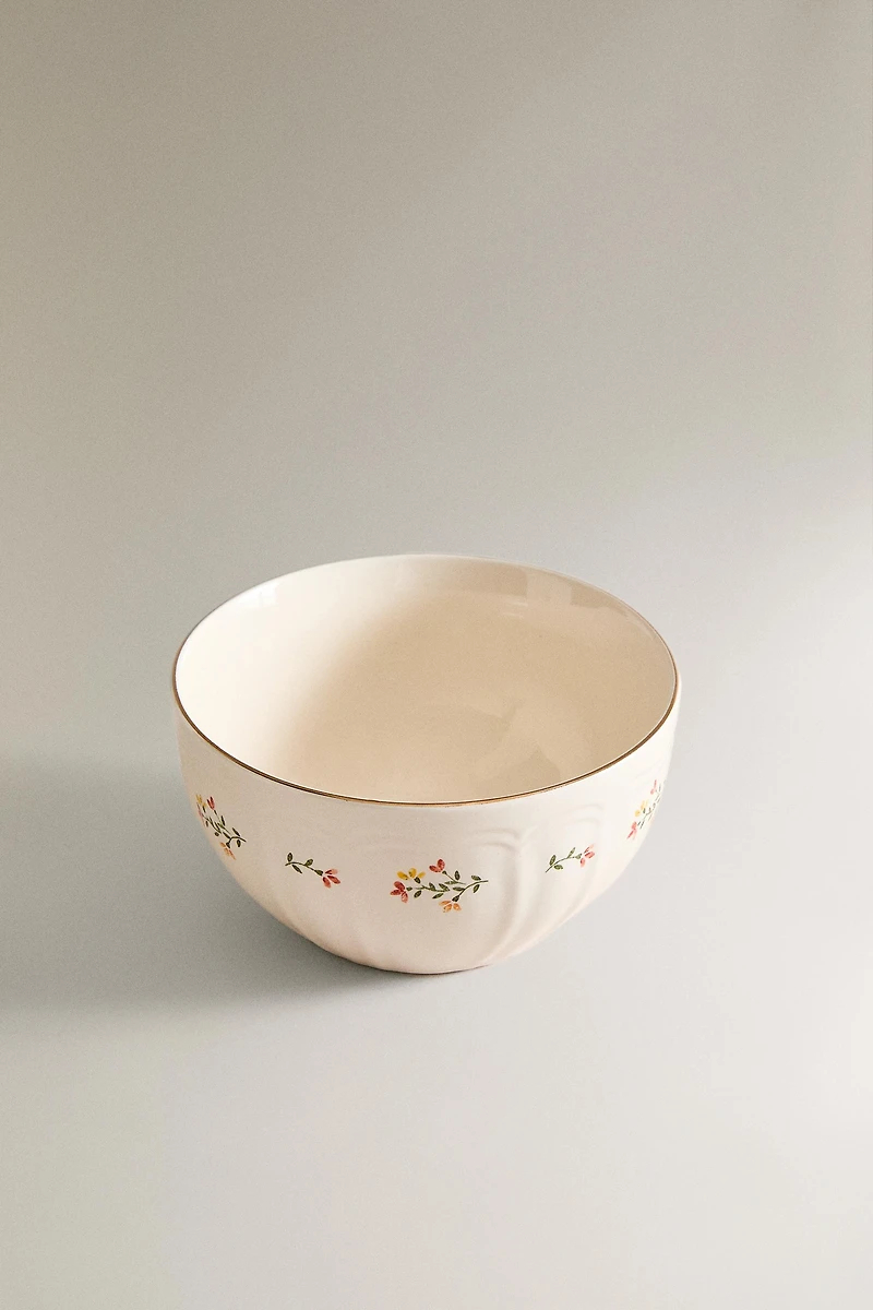 BOL PORCELAINE FLORAL