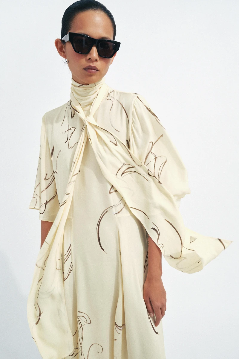 ROBE IMPRIMÉE À NŒUDS ZW COLLECTION