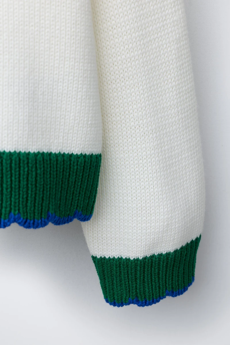 CONTRAST CARDIGAN