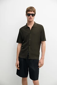 Polo en coton avec détails boutonnés