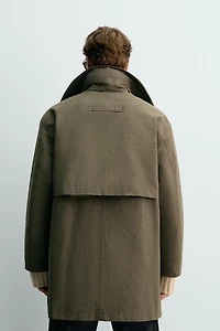 COMBINATION COLLAR TECHNICAL PARKA AARON LEVINE X ZARA