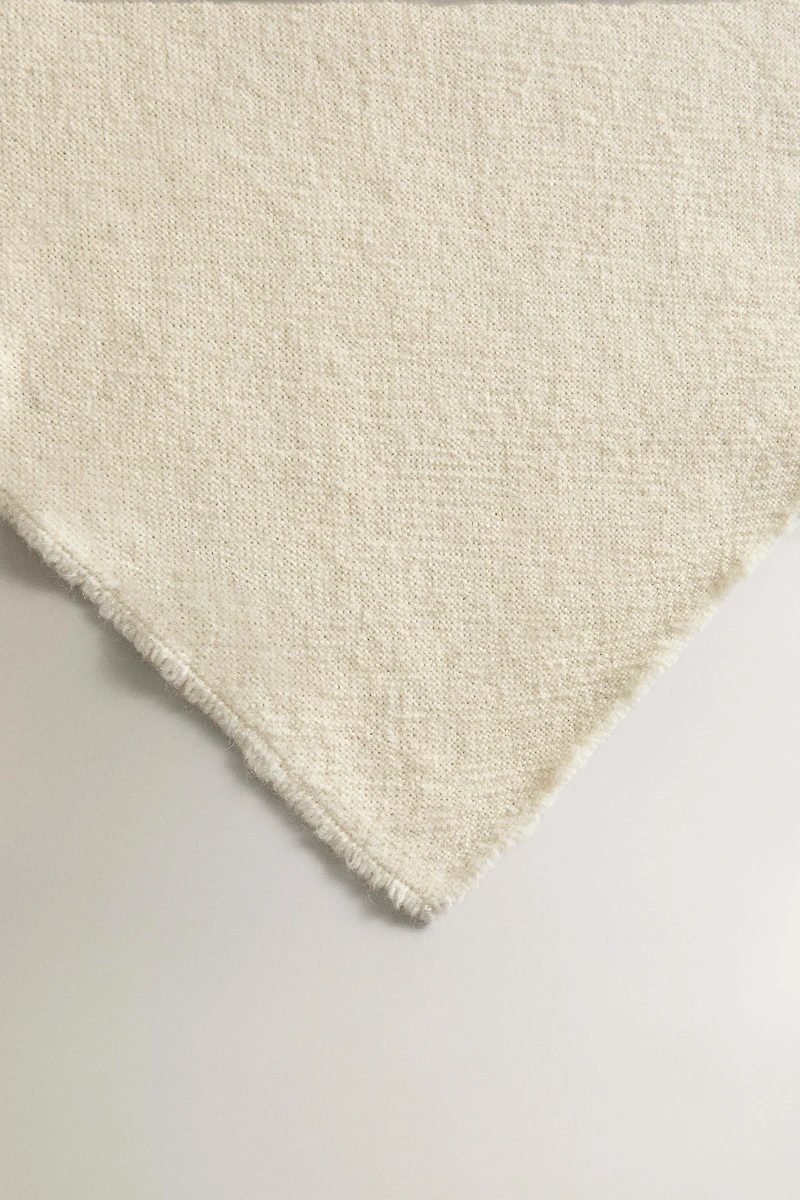 PLAID DOUX À FRANGES