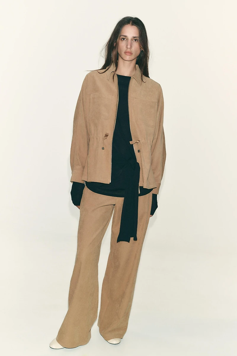PANTALON À JAMBES LARGES