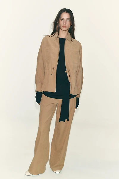 PANTALON À JAMBES LARGES
