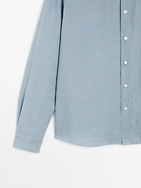 Regular fit shirt with maltinto finish