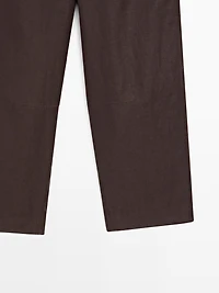 Flowing 100% linen trousers