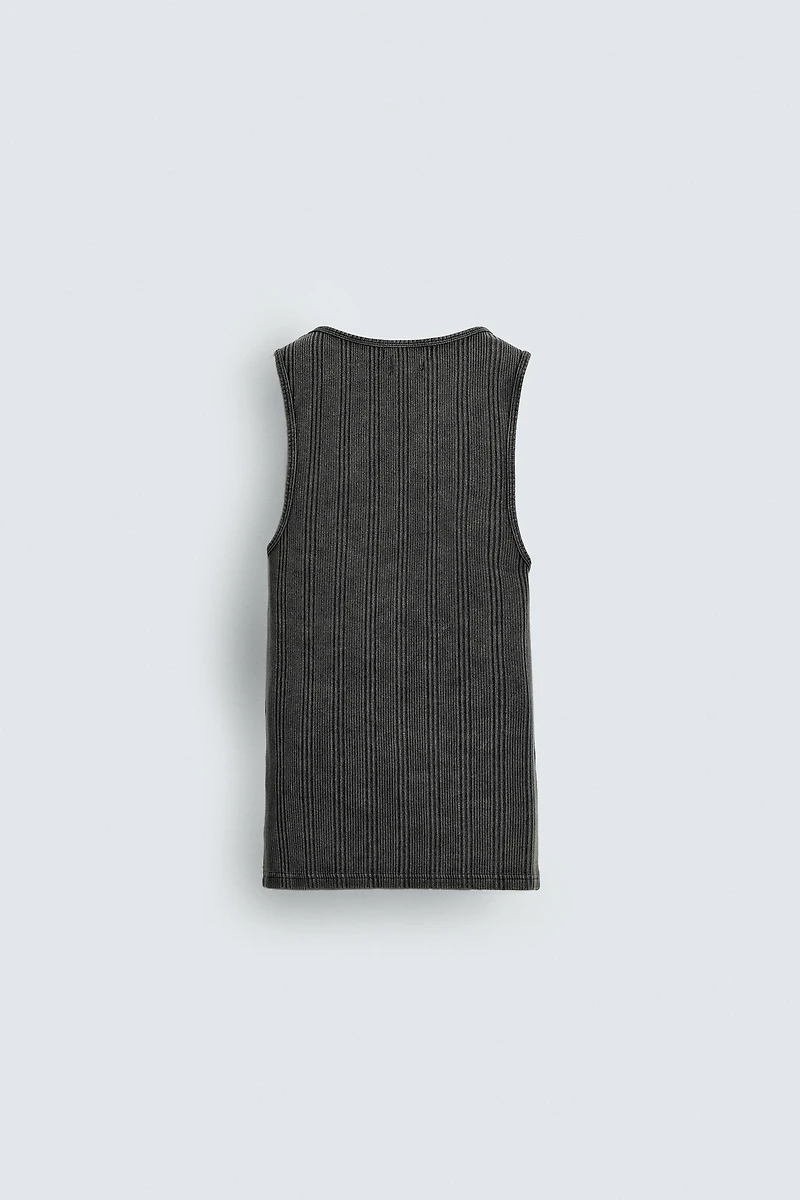 RIBBED KNIT TANK TOP