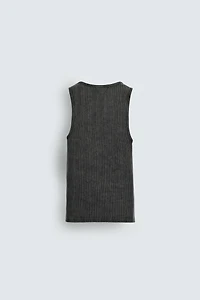RIBBED KNIT TANK TOP
