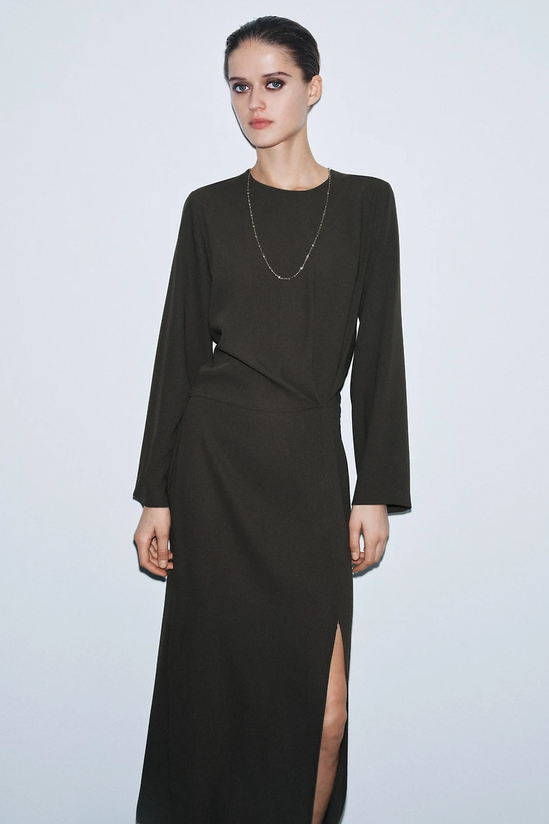 ZW COLLECTION PLEATED MIDI DRESS
