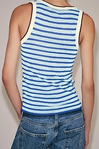 STRIPED KNIT TOP