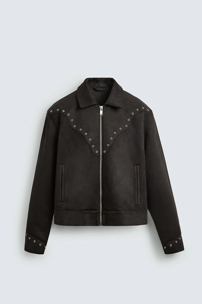 FAUX SUEDE JACKET