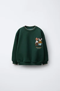 CONTRAST BEARS SWEATSHIRT