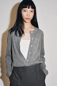 WOOL-BLEND CARDIGAN