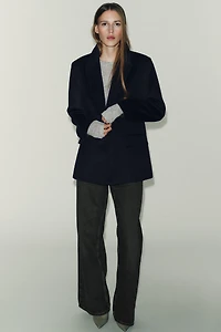 BLAZER AVEC LAINE À RAYURES DIPLOMATIQUES